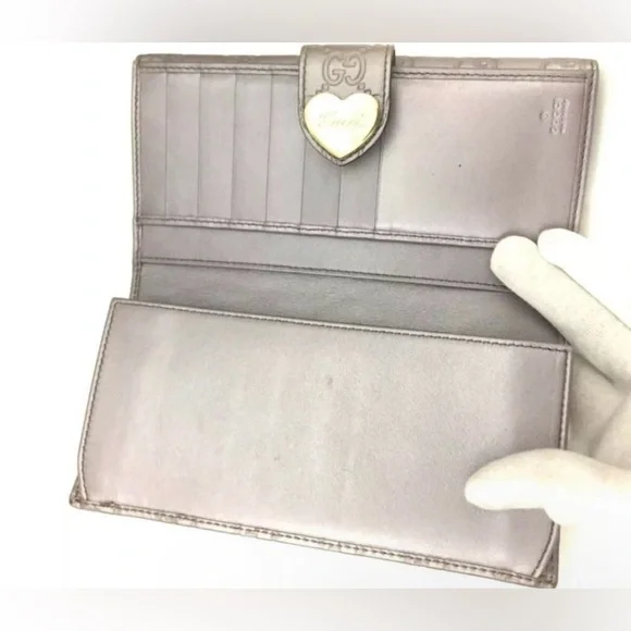 Authentic gucci monogram wallet great condition Gucci heart gg logo wallet - Picture 3 of 6